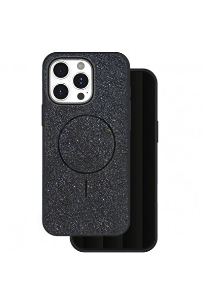 Apple Husa MagSafe pentru iPhone 14 Pro, OEM, Glitter Thin Mag, Neagra