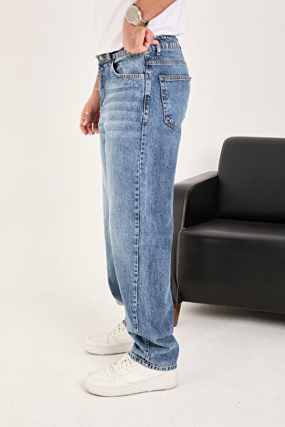 IMPOSING JNS Men's Baggy Fit Comfortable Fit Ice Blue Jeans Trousers