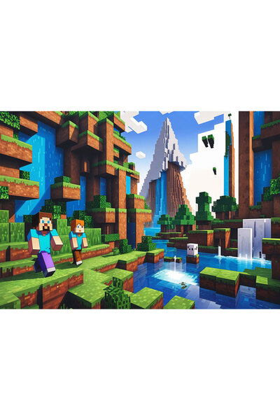 VIODESIGN Fototapet Copii, autoadeziv, Minecraft , multicolor,80x120 cm CO407