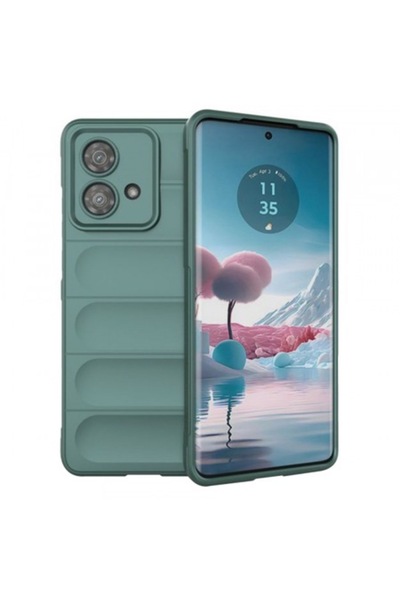 Stef's Cat Husă pentru Motorola Edge 40 Neo, Magic Shield, Verde