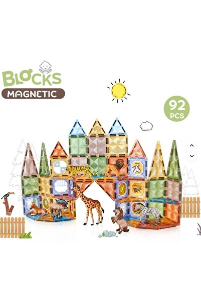 OEM Magnetic Construction Set – Zoo Garden (92 pieces)