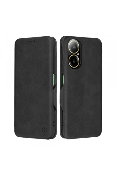 realme Husa pentru C67 4G, Techsuit, Safe Wallet Plus, Neagra