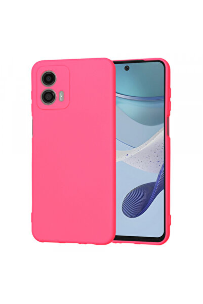 Motorola Θήκη Moto G53, Techsuit, SoftFlex, Σκούρο Ροζ