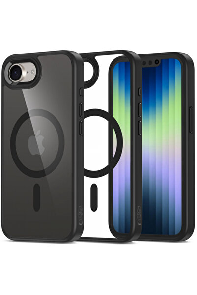 Apple MagSafe Case for iPhone 16e, Tech-Protect, Magmat Clear, Black