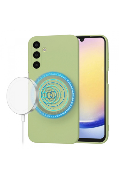 Samsung Θήκη MagSafe για Galaxy A25 A256, Techsuit, SoftFlex, Πράσινο Matcha