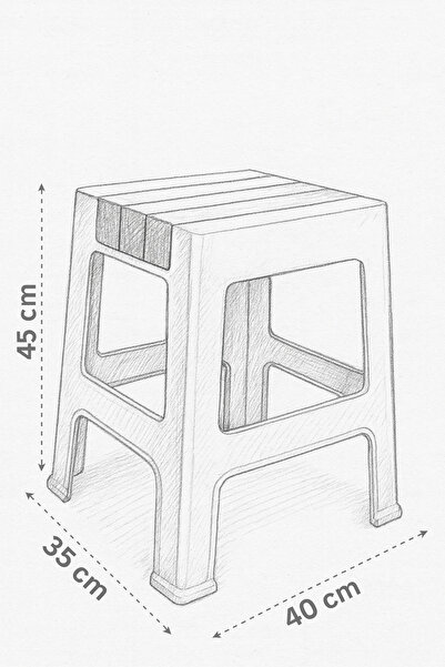 Funny Life Kaydırmaz Tabanlı Lüx Banyo Taburesi - Günlük Kullanım Çok Amaçlı Tabure