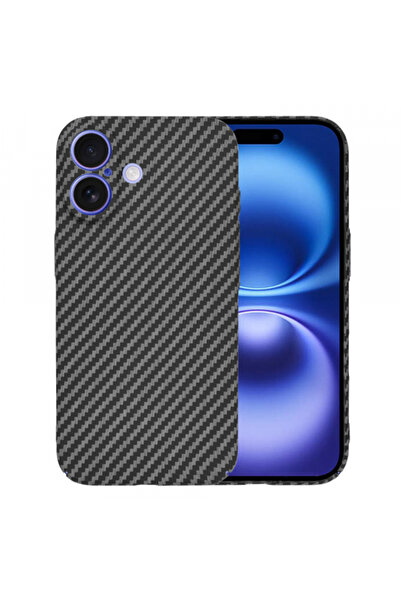 Apple Θήκη iPhone 16, Techsuit, Κέλυφος από Ίνες Ανθρακονήτου, Μαύρη
