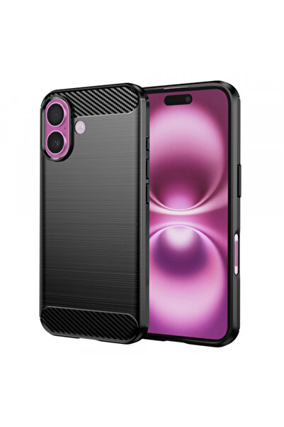 Apple Husa pentru iPhone 16 Plus, Techsuit, Carbon, Neagra