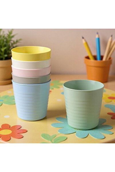 IKEA COZY ROOM - KALAS çocuk bardak seti, pastel tonlar, 23 cl, 6 adet