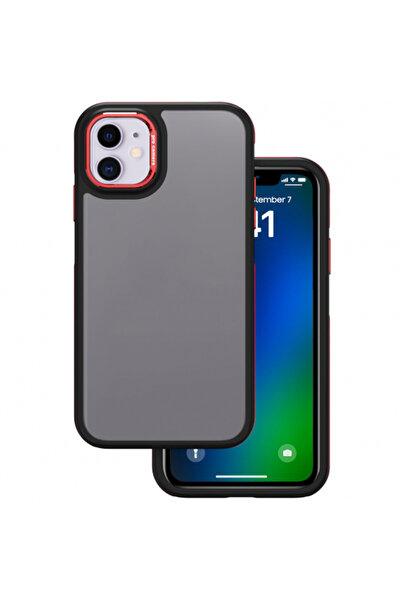 Apple iPhone 11 Case, OEM, Crystal Black, Red