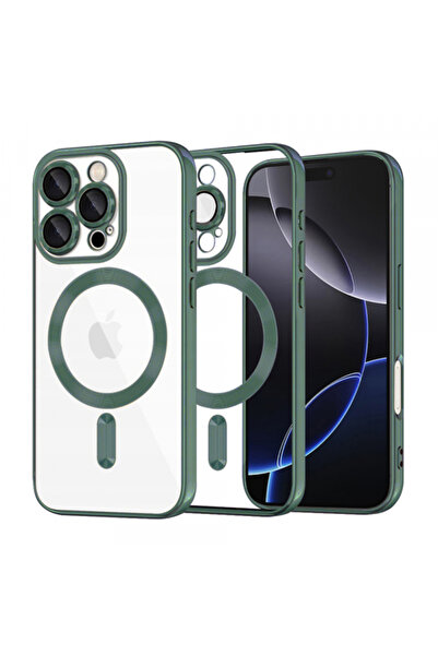 Apple Husa MagSafe pentru iPhone 16 Pro Max, Techsuit, Luxury Crystal, Verde ...