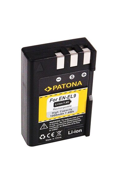 Patona EN-EL9 1000mAh Battery replace Nikon D40 D40x D60 D3000 D5000-1040