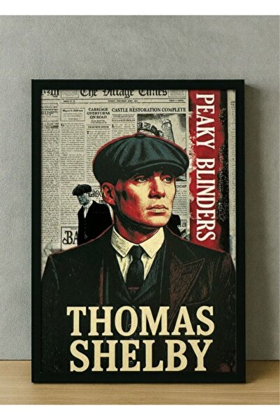 BuzzDesigns Peaky Blinders – Thomas Shelby Tablosu (Çerçeveli)
