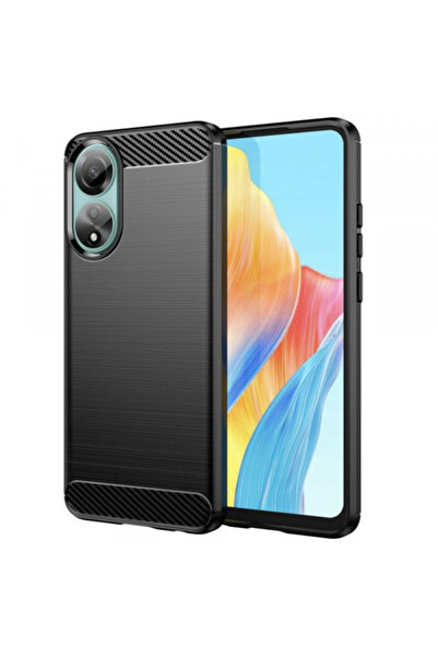 OPPO Husa pentru A78 4G, Techsuit, Carbon, Neagra