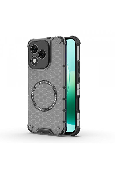 HONOR Калъф MagSafe за 400 Lite, Techsuit, HoneyComb Shield, черен