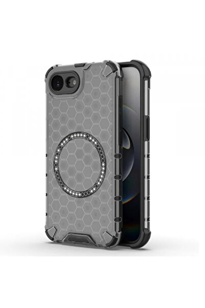 Apple Husa MagSafe pentru iPhone 16e, Techsuit, HoneyComb Shield, Neagra