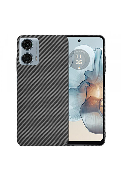 Motorola Husa pentru Moto G24 Power, Techsuit, Carbonite FiberShell, Neagra