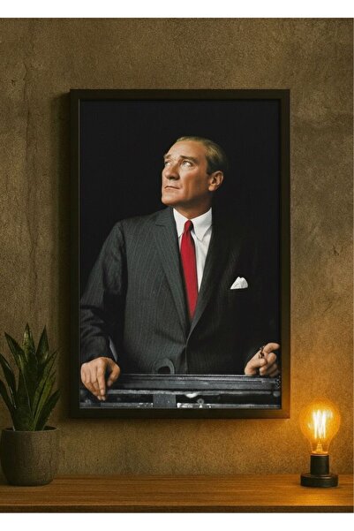 BuzzDesigns ATATÜRK Tablosu FATHER OF TURKS (Çerçeveli)