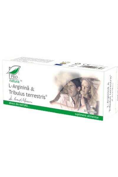Pro Natura Dietary supplement L'Arginine & Tribulus Terrestris, Pro Natura, 30 Capsules