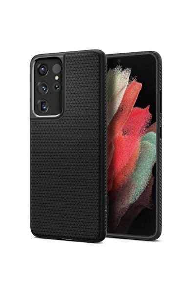 Spigen Carcasă Liquid Air pentru Samsung Galaxy S21 Ultra 5G (G998) - Neagră