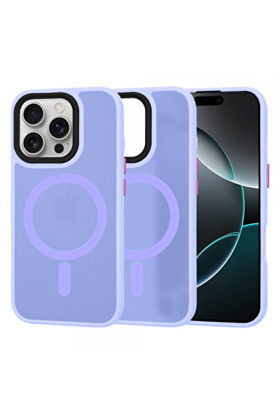Apple Калъф MagSafe за iPhone 16 Pro, Techsuit, HaloFrost, светло лилав