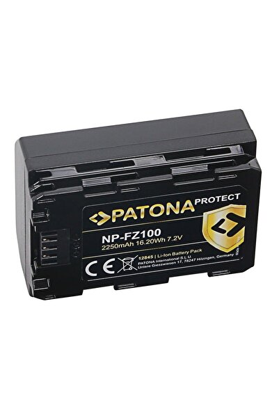 Patona Protecție baterie NP-FZ100 2250mAh, înlocuiește Sony A9, A7 III-12845