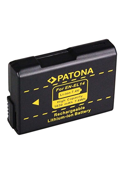Patona Baterie de schimb EN-EL14 EN EL14 ENEL14 1030mAh pentru Nikon CoolPix-1134