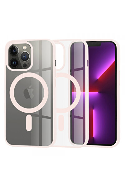 Apple Калъф MagSafe за iPhone 13 Pro, Techsuit, Pro, Розов