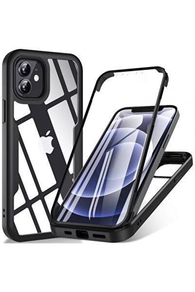 Apple Husa pentru iPhone 12, Techsuit, ColorVerse 360, Neagra