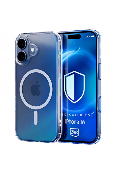 Apple MagSafe Case for iPhone 16 Plus, 3MK, MagCase, Transparent