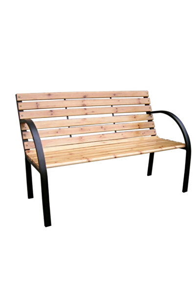 Generic Durable and Elegant Solid Wood and Steel Garden Bench