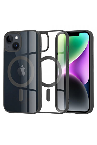 Apple Husa MagSafe pentru iPhone 14, Techsuit, Pro, Neagra