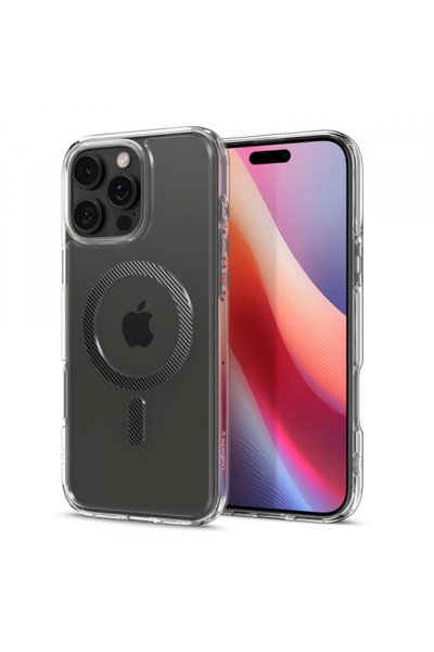Apple Husa MagSafe pentru iPhone 16 Pro Max, Spigen, Ultra Hybrid, Gri ACS08000