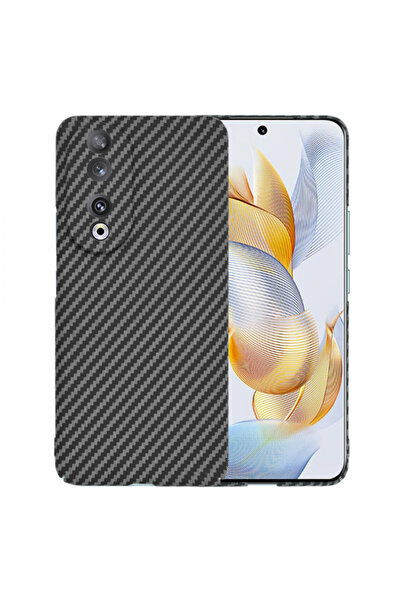 HONOR Husa pentru 90, Techsuit, Carbonite FiberShell, Neagra