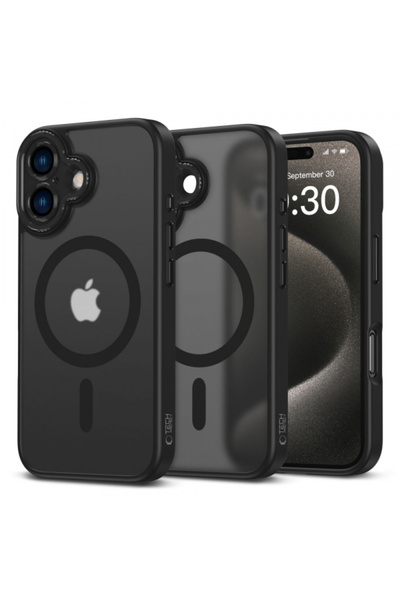 Apple Husa MagSafe pentru iPhone 16, Tech-Protect, Magcam, Neagra