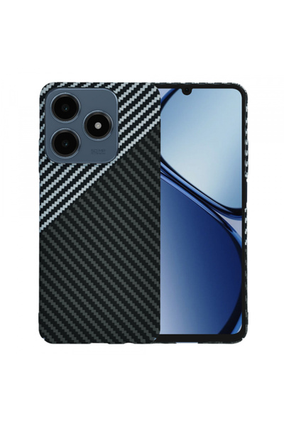 realme Case for C63 / C61, Techsuit, Carbonite FiberShell, Black Grey