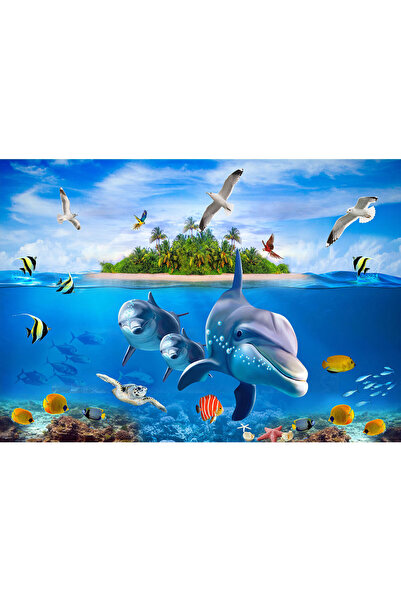 VIODESIGN Fototapet Copii, autoadeziv, Mediu Marin , multicolor,120x200 cm CO448