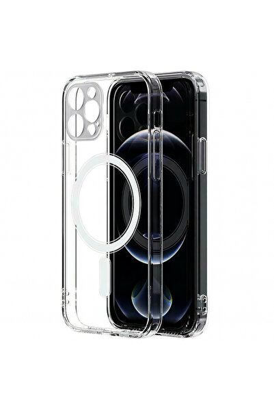 Apple Husa MagSafe pentru iPhone 12 Pro, OEM, Magnetic, Transparenta