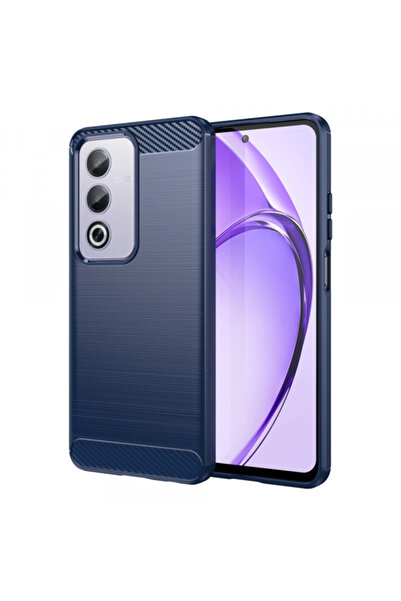 OPPO Husa pentru A80, Techsuit, Carbon, Albastra