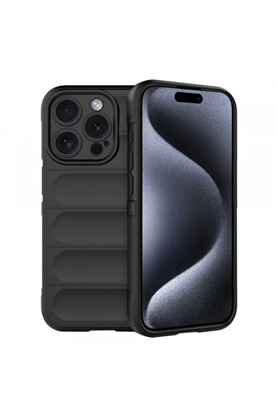 Apple Husa pentru iPhone 15 Pro, Techsuit, Magic Shield, Neagra