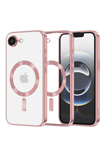 Apple Husa MagSafe pentru iPhone 16e, Techsuit, Luxury Crystal, Roz