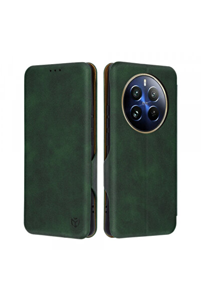 realme Husa pentru 12 Pro / 12 Pro+, Techsuit, Safe Wallet Plus, Verde