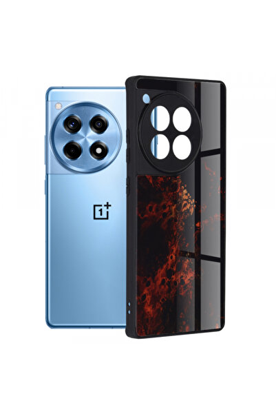 Oneplus Case for 12R, Techsuit, Glaze, Red