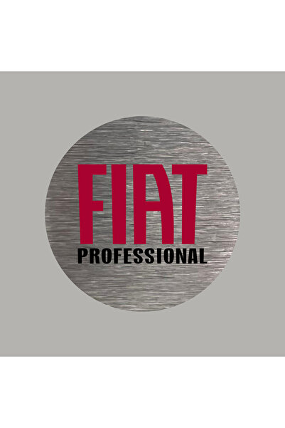 CRF Gerçek Metal Fiat Professional Doblo Fiorino Ducato Logo Amblem Arkası Yapışkanlı 5 cm 2 Adet