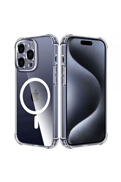 Apple Husa MagSafe pentru iPhone 15 Pro, Techsuit, Shockproof, Transparenta