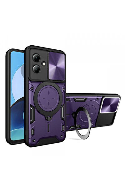 Motorola Калъф за Moto G14, Techsuit, CamGuard Pro, лилав