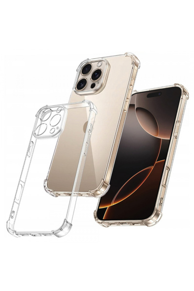 Apple Калъф за iPhone 16 Pro Max, Techsuit, Удароустойчив, Прозрачен