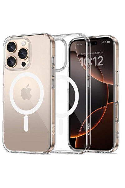 Apple Husa MagSafe pentru iPhone 16 Pro, Tech-Protect, Flexair+, Transparenta