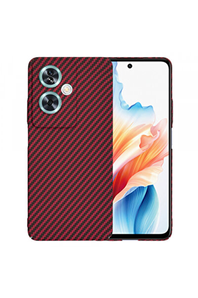 Oneplus Case for Nord N30 SE / Oppo A79, Techsuit, Carbonite FiberShell, Red