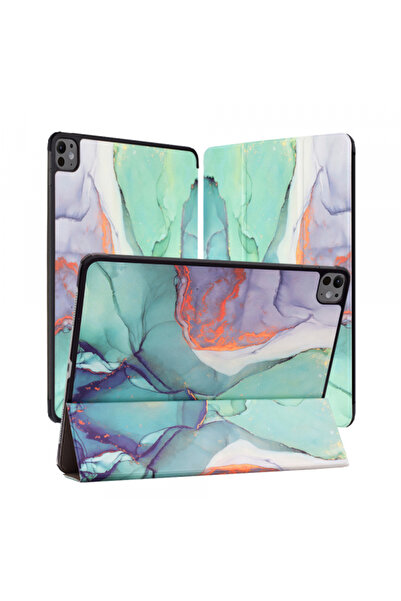 Apple Husa pentru iPad Pro 13 (2024), Techsuit, FoldPro Green Time, Multicolor